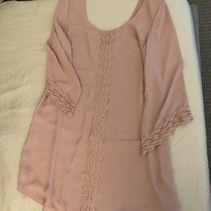 ASTR Lace Trim Shift Dress